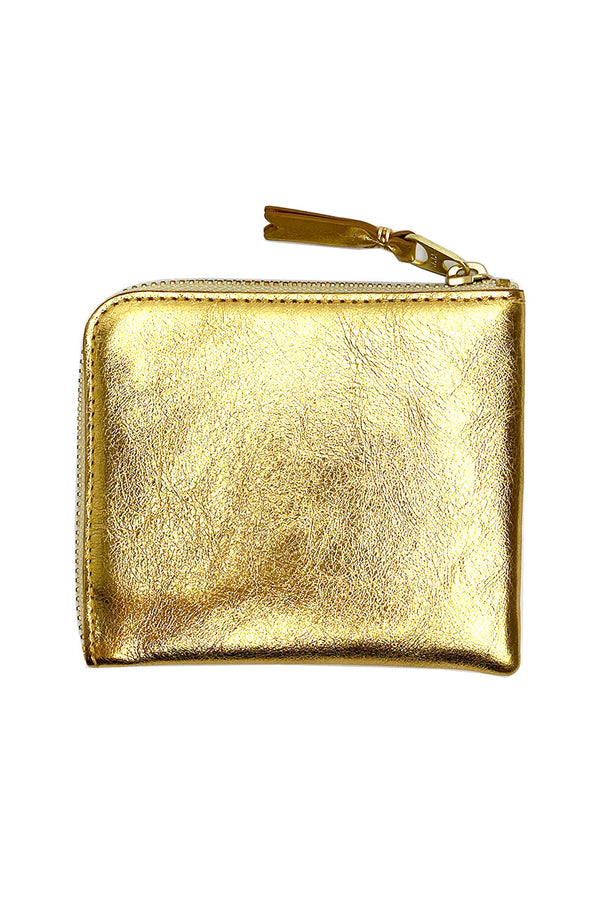 CDG Gold Line Side Zip Wallet Gold